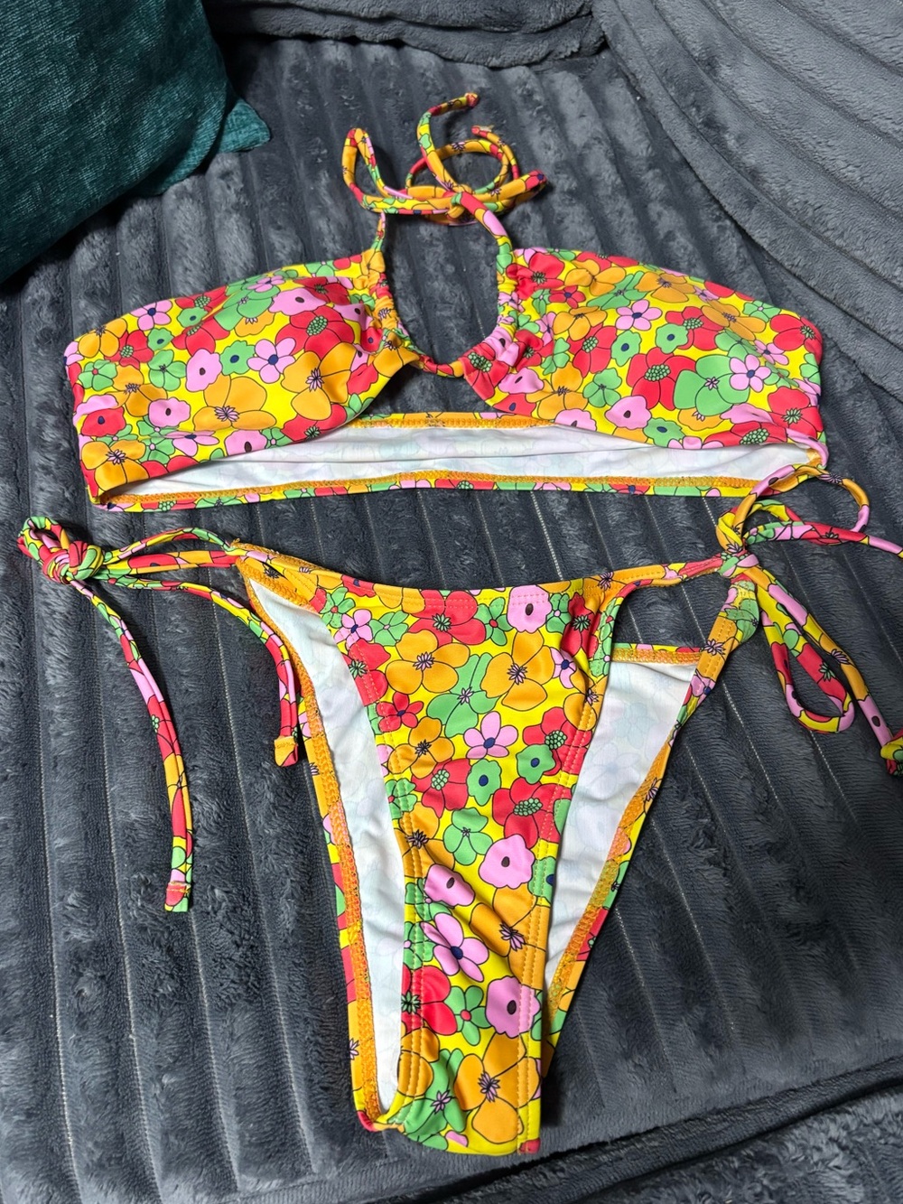 Floral Multi Color Bikini Set